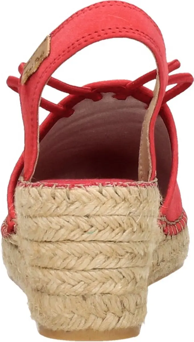Toni Pons Tremp dames espadrille op sleehak - Rood - Maat 36 - afbeelding 5 van 6
