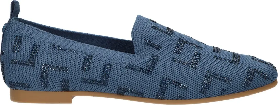 La Strada Loafer Blauw Knitted