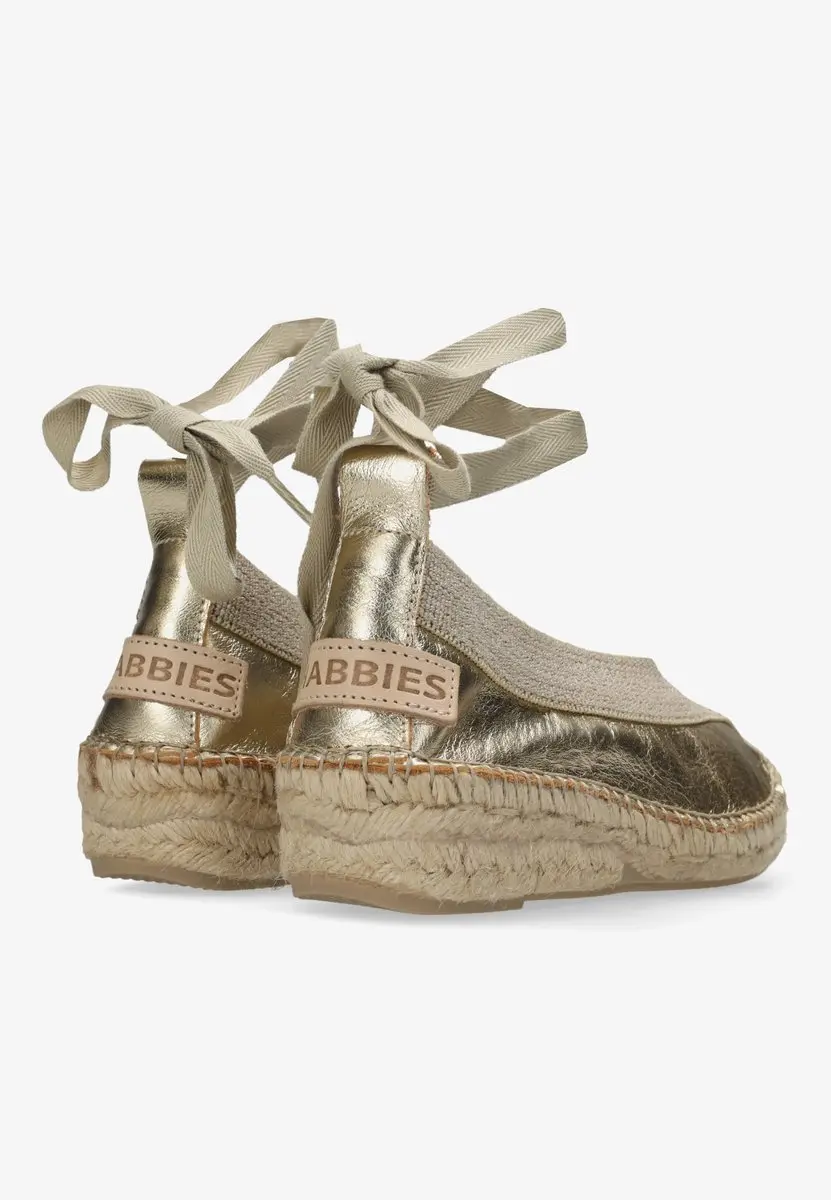Shabbies Amsterdam Palma Kimono Espadrille - Lichtgoud - afbeelding 4 van 6