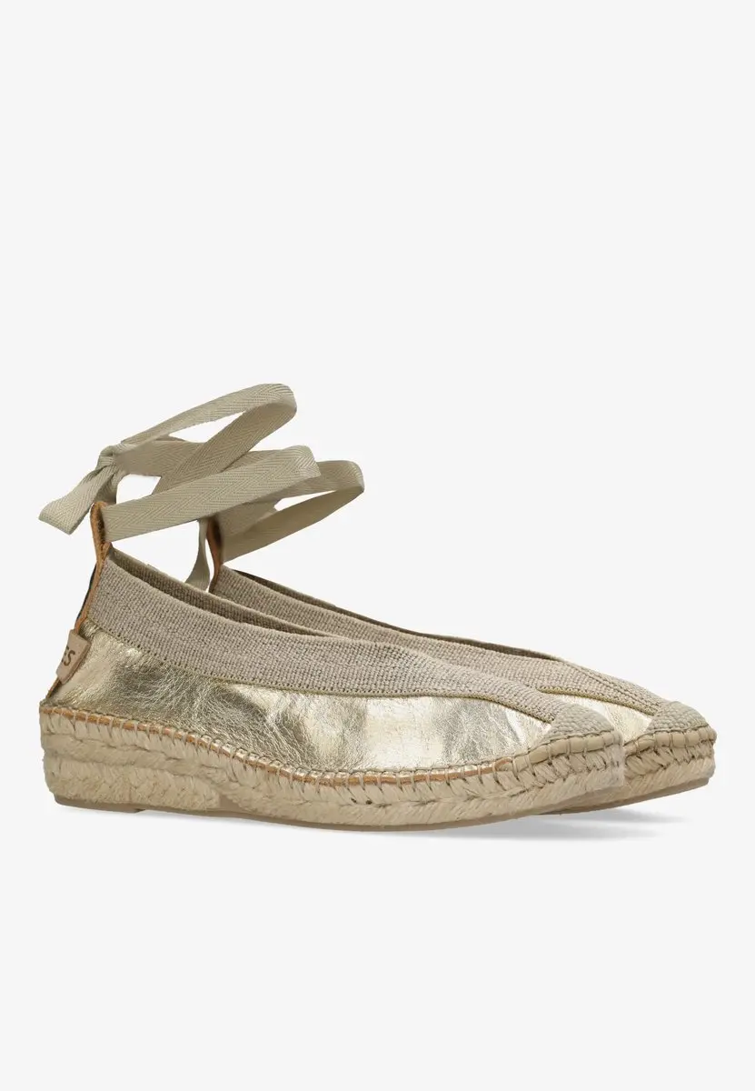 Shabbies Amsterdam Palma Kimono Espadrille - Lichtgoud - afbeelding 5 van 6