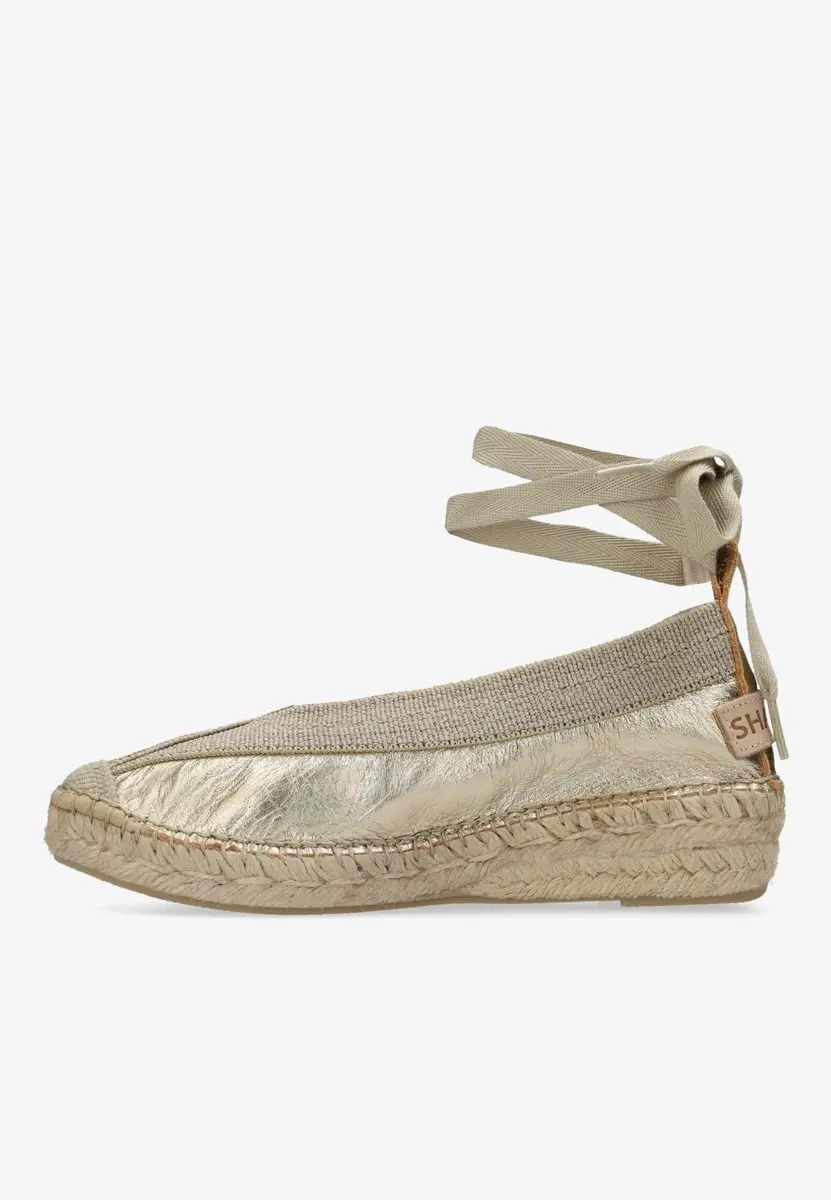 Shabbies Amsterdam Palma Kimono Espadrille - Lichtgoud - afbeelding 2 van 6