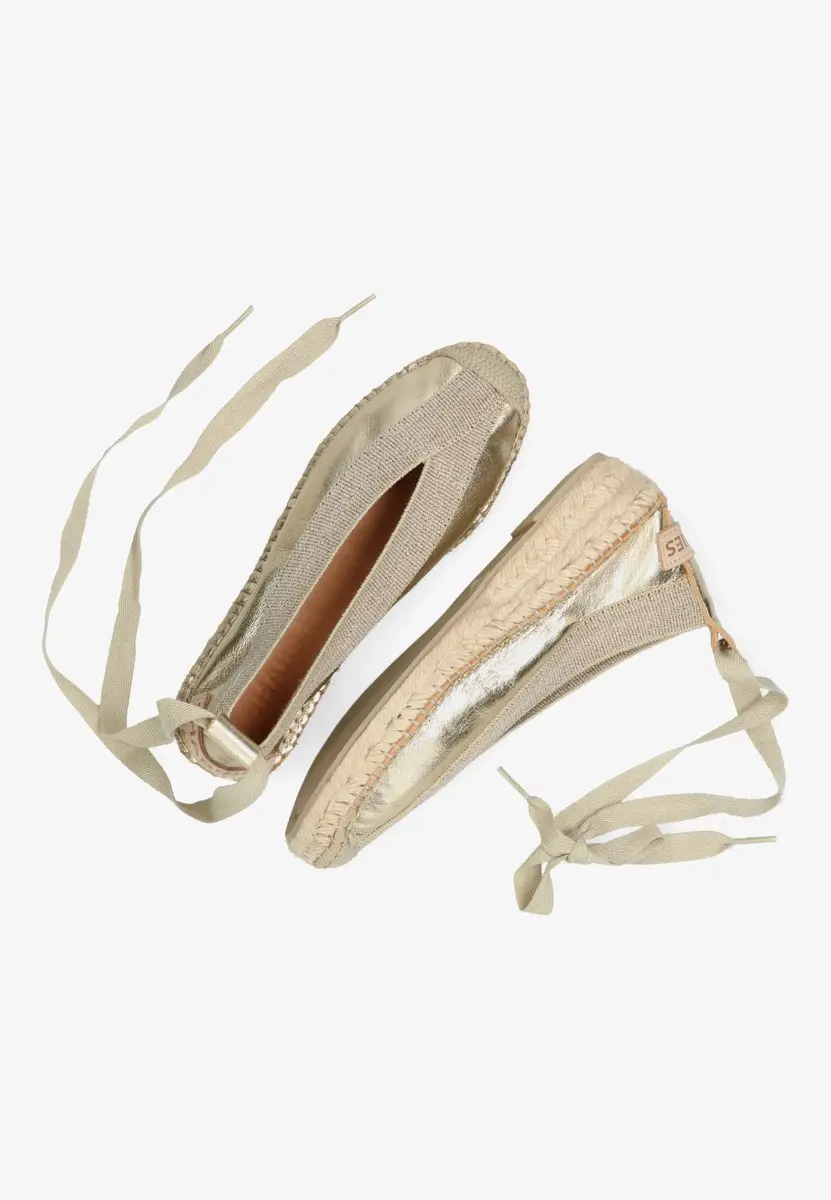 Shabbies Amsterdam Palma Kimono Espadrille - Lichtgoud - afbeelding 6 van 6