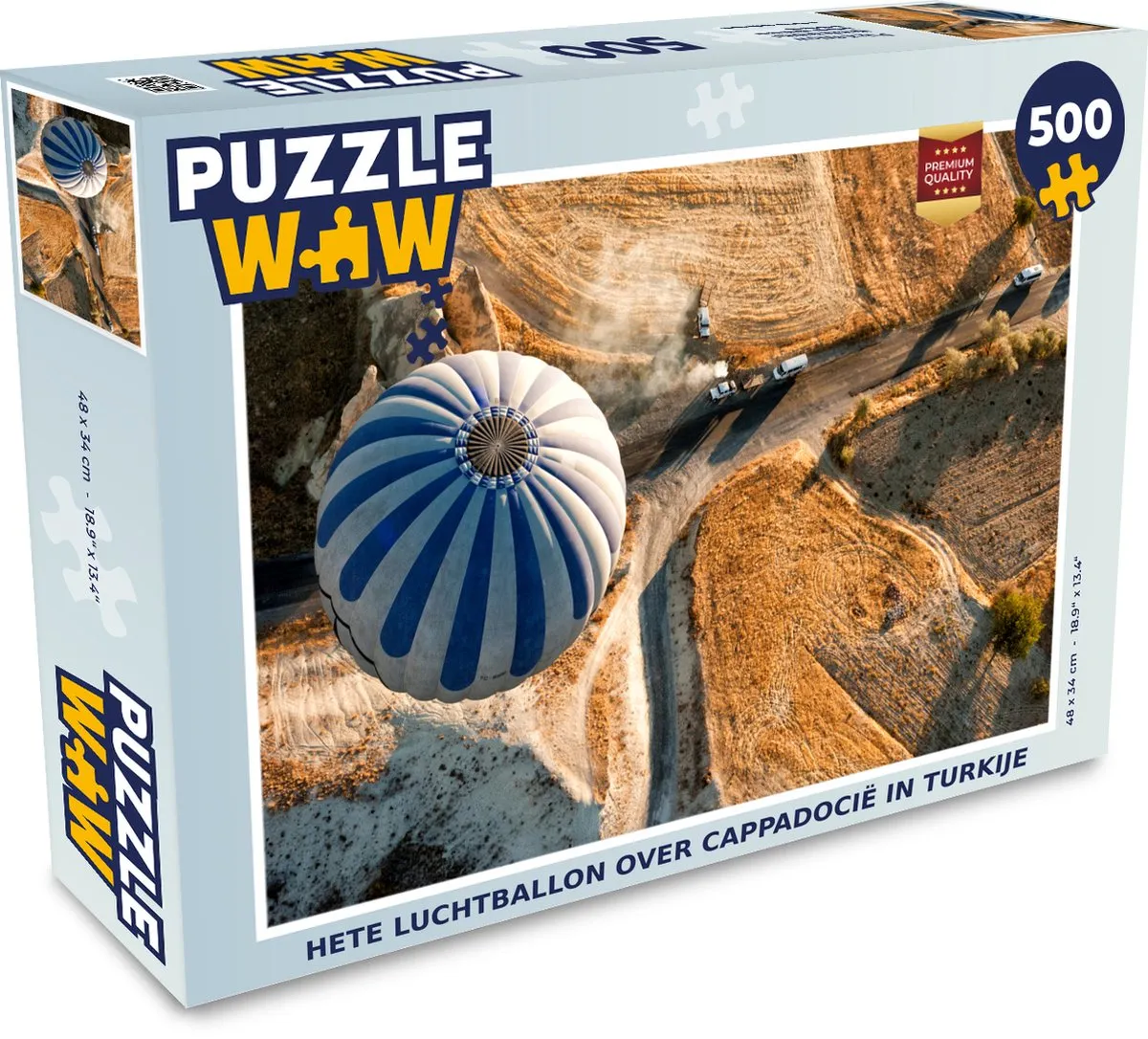 PuzzleWow Cappadocië Legpuzzel 500 Stuks - Multicolor