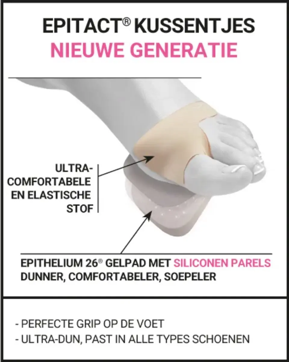 Epitact Comfortact Plus Voetzoolkussentjes 42-46 - Beige