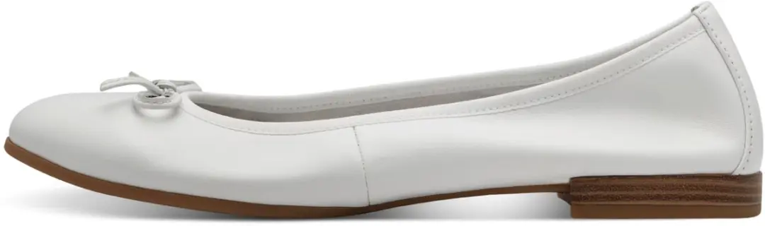 Tamaris leren ballerina 1-22116-41 100 damesschoenen M2211641 Wit
