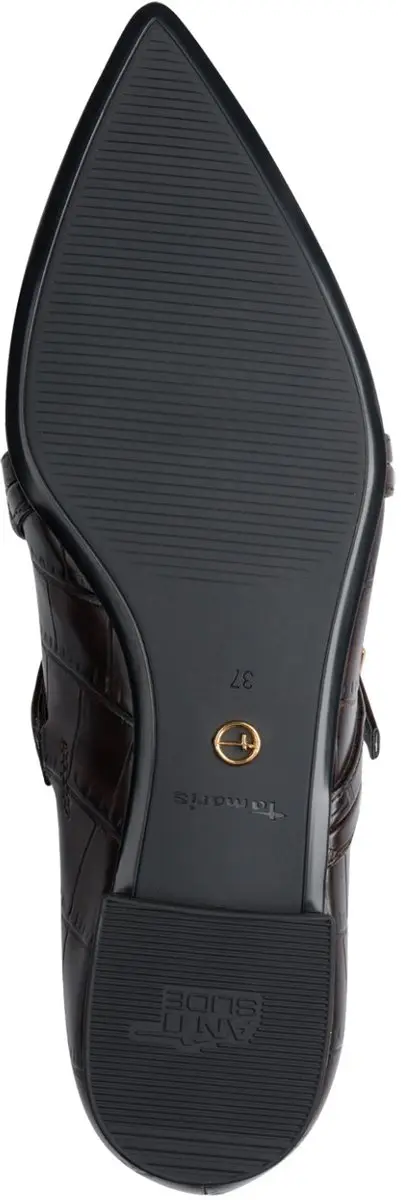 Tamaris Ballerina Strap Dames - Bruin - Maat 37