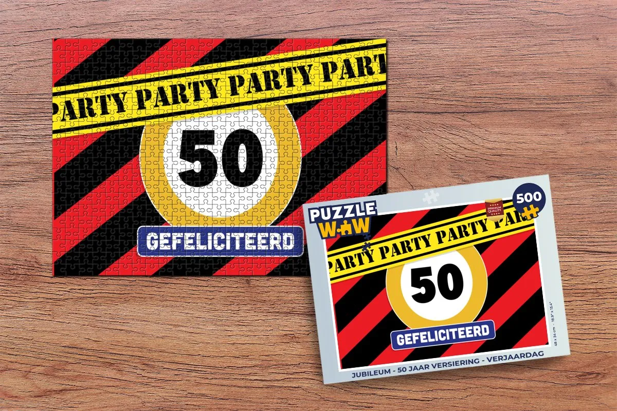 PuzzleWow Jubileum Legpuzzel 500 Stuks - Multicolor