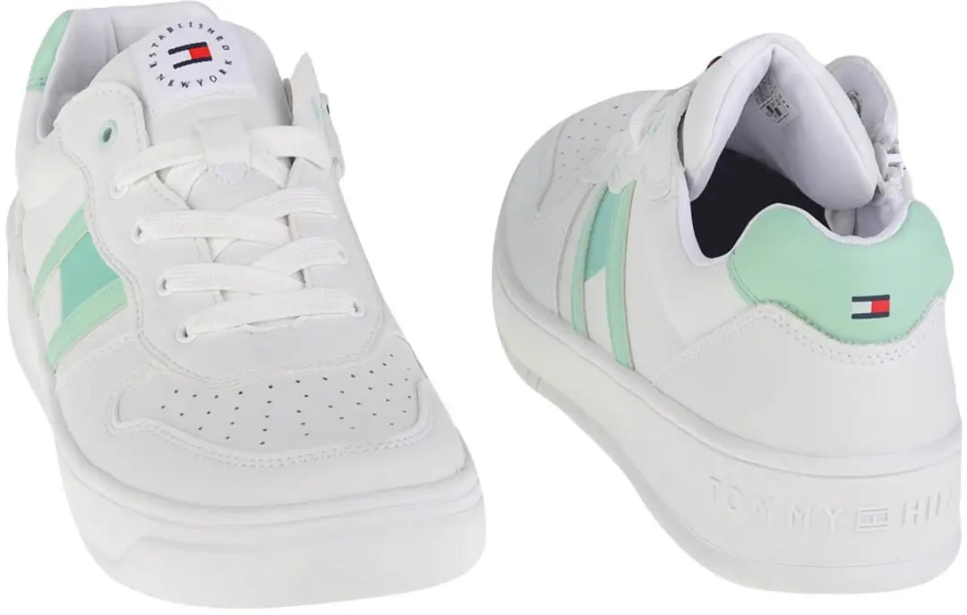 Tommy Hilfiger Low Cut Lace-Up Sneaker T3A4-32143-1351A166 - Wit