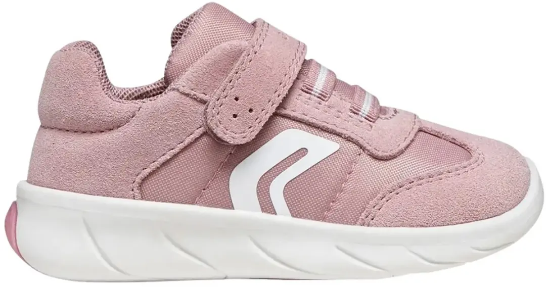 GEOX Foot-Run B661JA Leren Sneakers - 26 - Oudroze/Wit