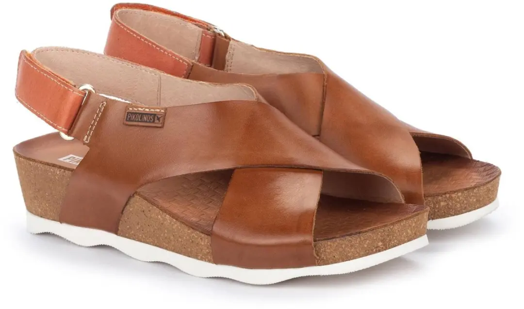 Pikolinos Mahon Dames Sandalen 41 - Cognac/Caramel