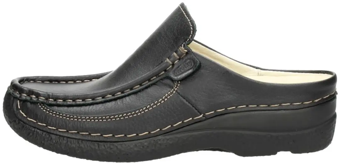 Wolky Roll Slide Dames Slippers - Maat 42 - Zwart - afbeelding 3 van 6