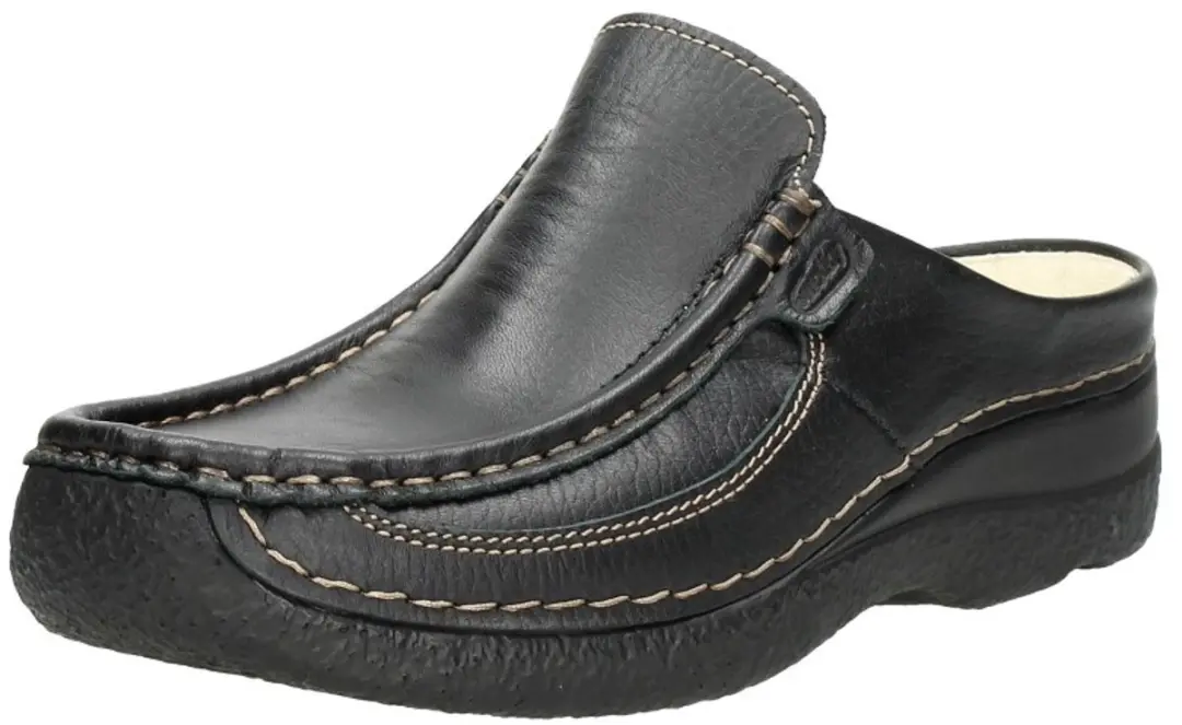 Wolky Roll Slide Dames Slippers - Maat 42 - Zwart - afbeelding 4 van 6