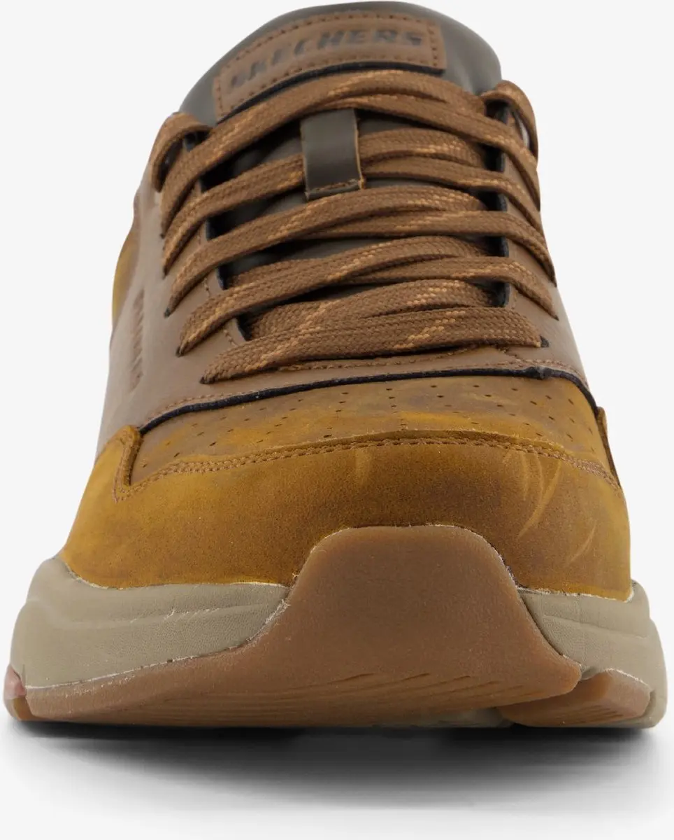 Skechers Benago-Treno Heren Sneakers 41 - Dark Brown