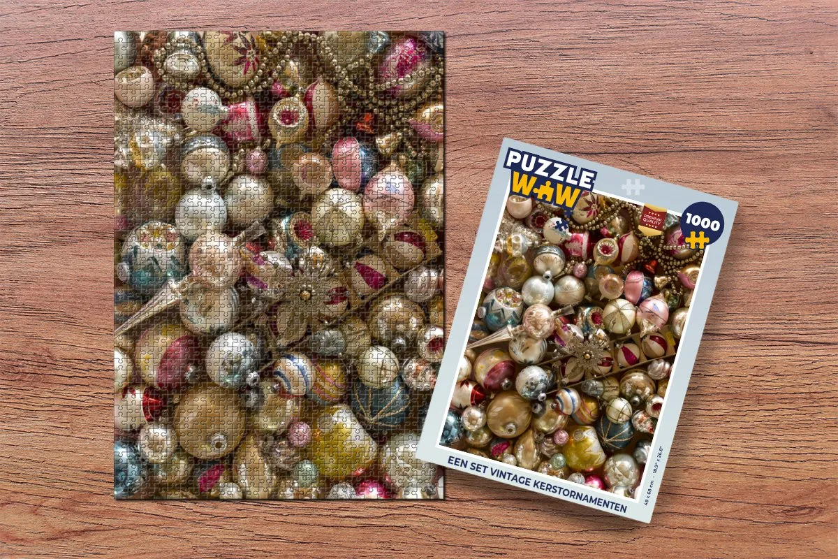 PuzzleWow Kerstpuzzel 1000 Stuks - Multicolor