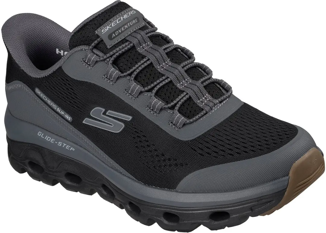 Skechers Heren Sneaker Glide Step Sole Glover Peak 237812 BKCC Black Charcoal