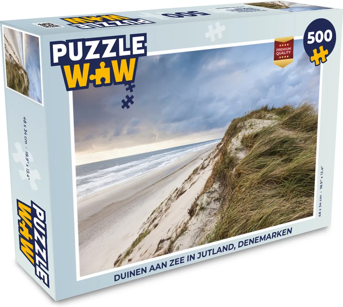 PuzzleWow Legpuzzel Duinen aan zee Jutland 500 Stuks