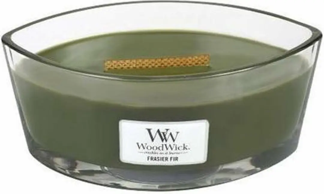 Woodwick Heartwick Flame Ellipse Geurkaars Frasier Fir - 50 uur - afbeelding 6 van 6