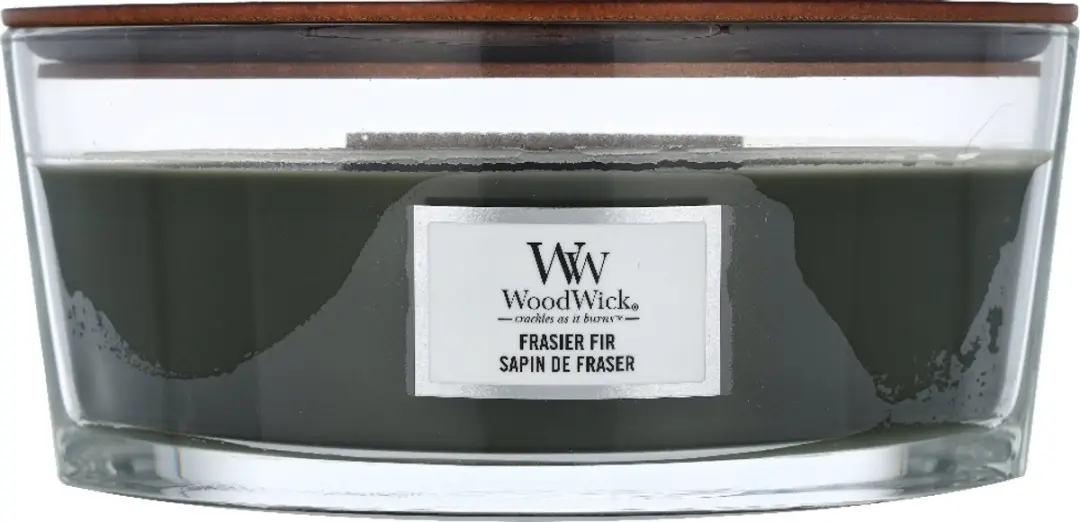 Woodwick Heartwick Flame Ellipse Geurkaars Frasier Fir - 50 uur - afbeelding 5 van 6