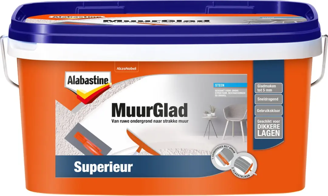 Alabastine Muurglad Superieur Wit 5L