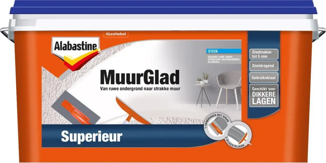 Alabastine Muurglad Superieur Wit 5L