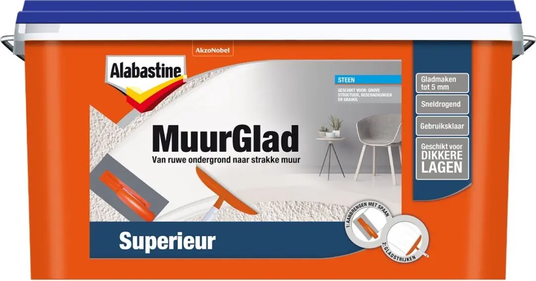 Alabastine Muurglad Superieur Wit 5L