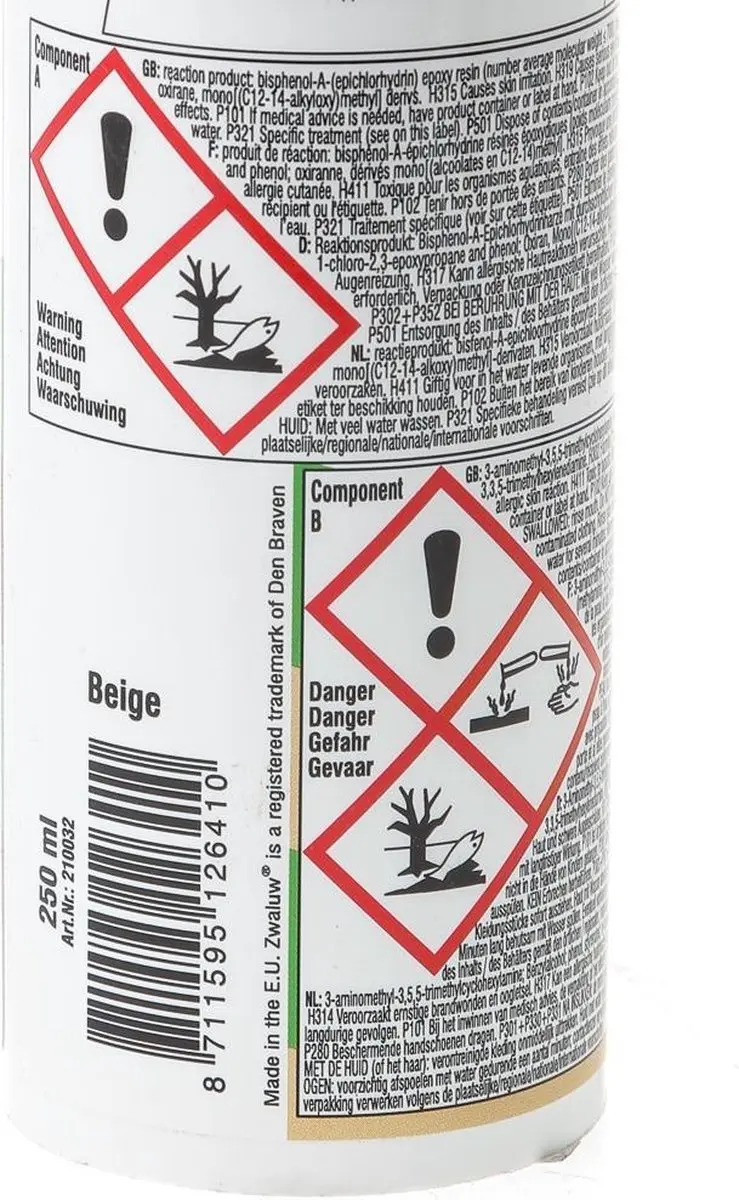 Den Braven Zwaluw Repox Houtreparatiemiddel 250ml - Beige - afbeelding 5 van 6
