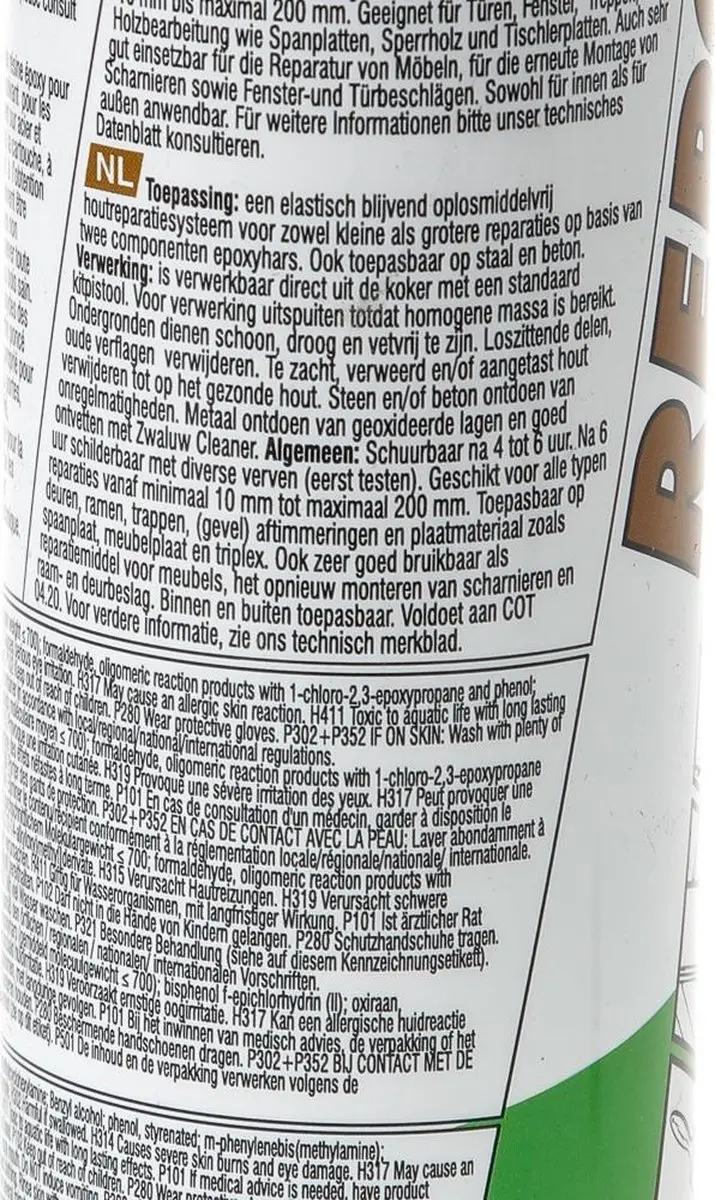 Den Braven Zwaluw Repox Houtreparatiemiddel 250ml - Beige - afbeelding 4 van 6