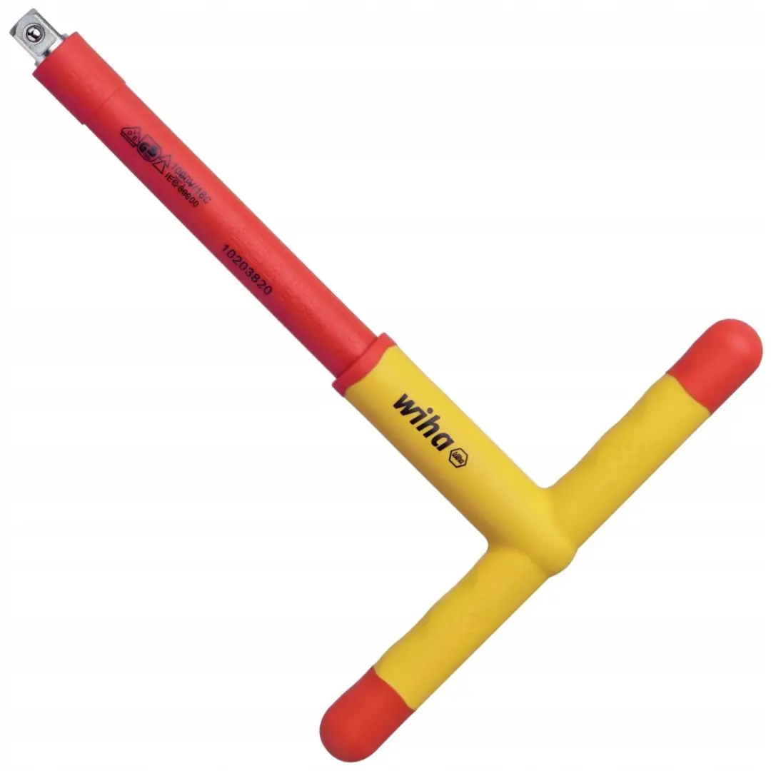 Wiha VDE geïsoleerde T-grip ratel 3/8'' voor elektrisch werk