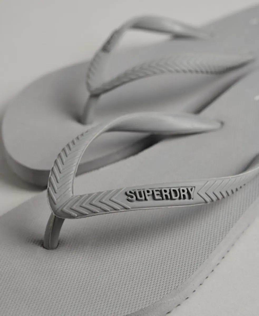 Superdry Dames Klassieke Studios Teenslippers 38/39 - Frost Grey - afbeelding 5 van 6
