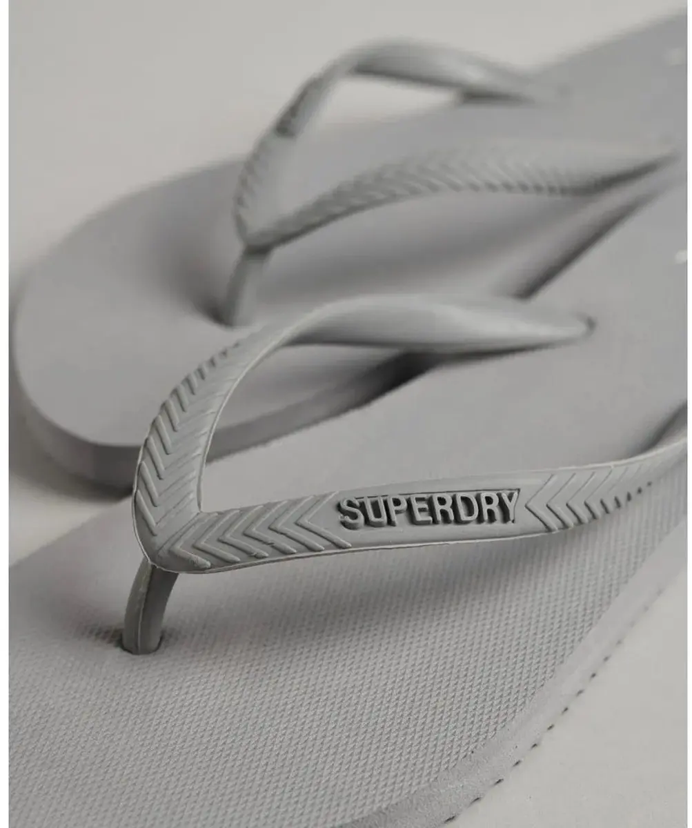 Superdry Dames Klassieke Studios Teenslippers 38/39 - Frost Grey - afbeelding 3 van 6