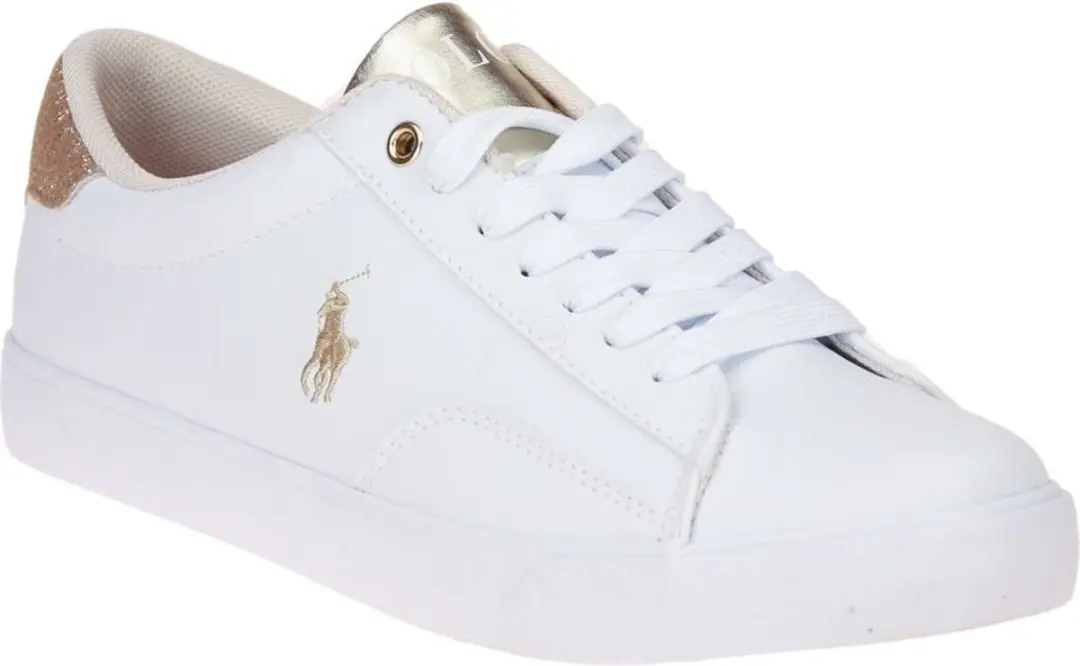 Ralph Lauren Theron V Dames Schoenen - Wit/Goud - Maat 36