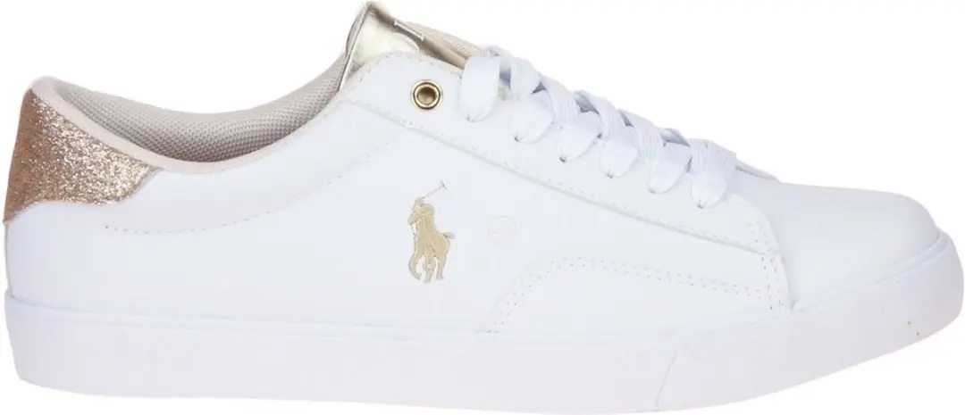 Ralph Lauren Theron V Dames Schoenen - Wit/Goud - Maat 36