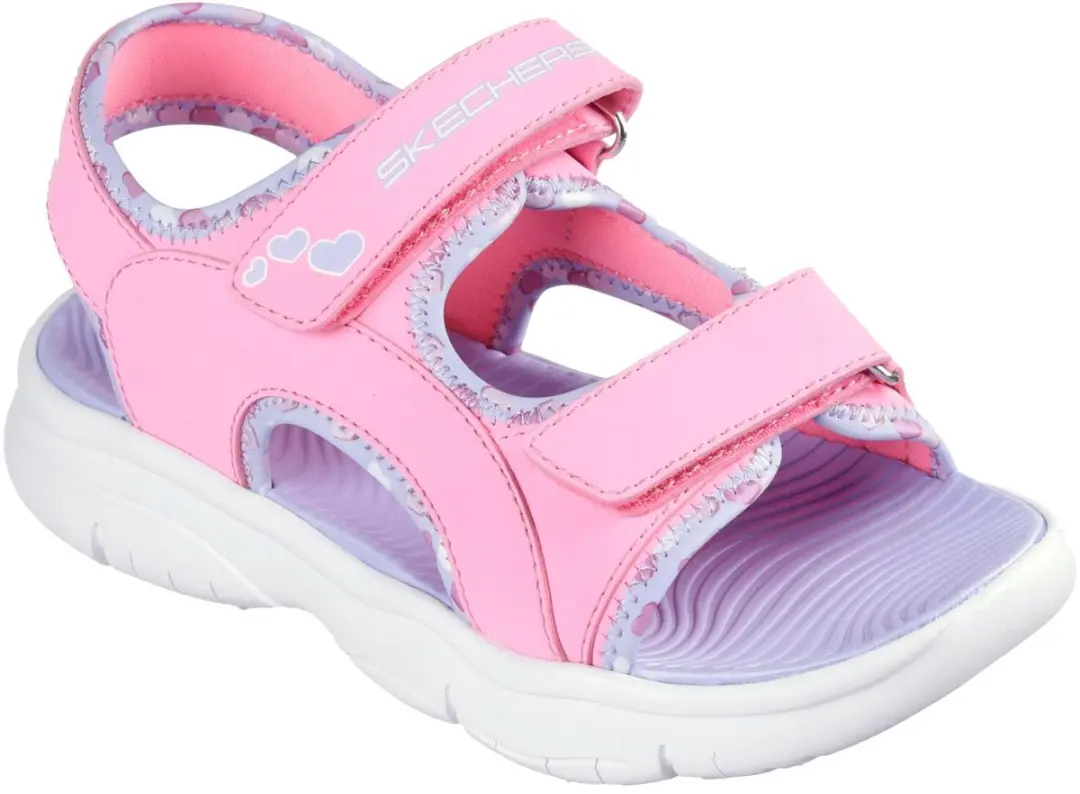 Skechers Kinder Sandalen Flex Splash Heart Galore Roze Maat 32 EU