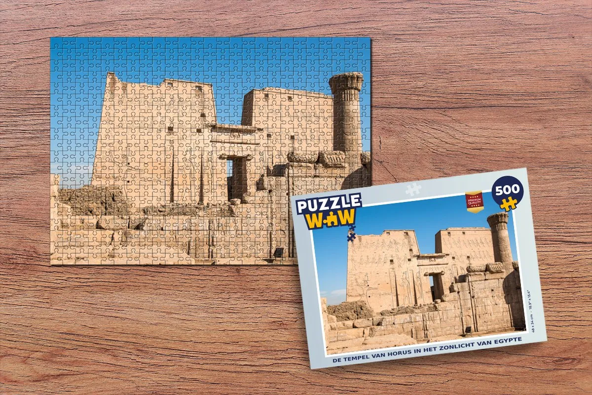PuzzleWow De Tempel van Horus Legpuzzel 500 Stuks - Multicolor