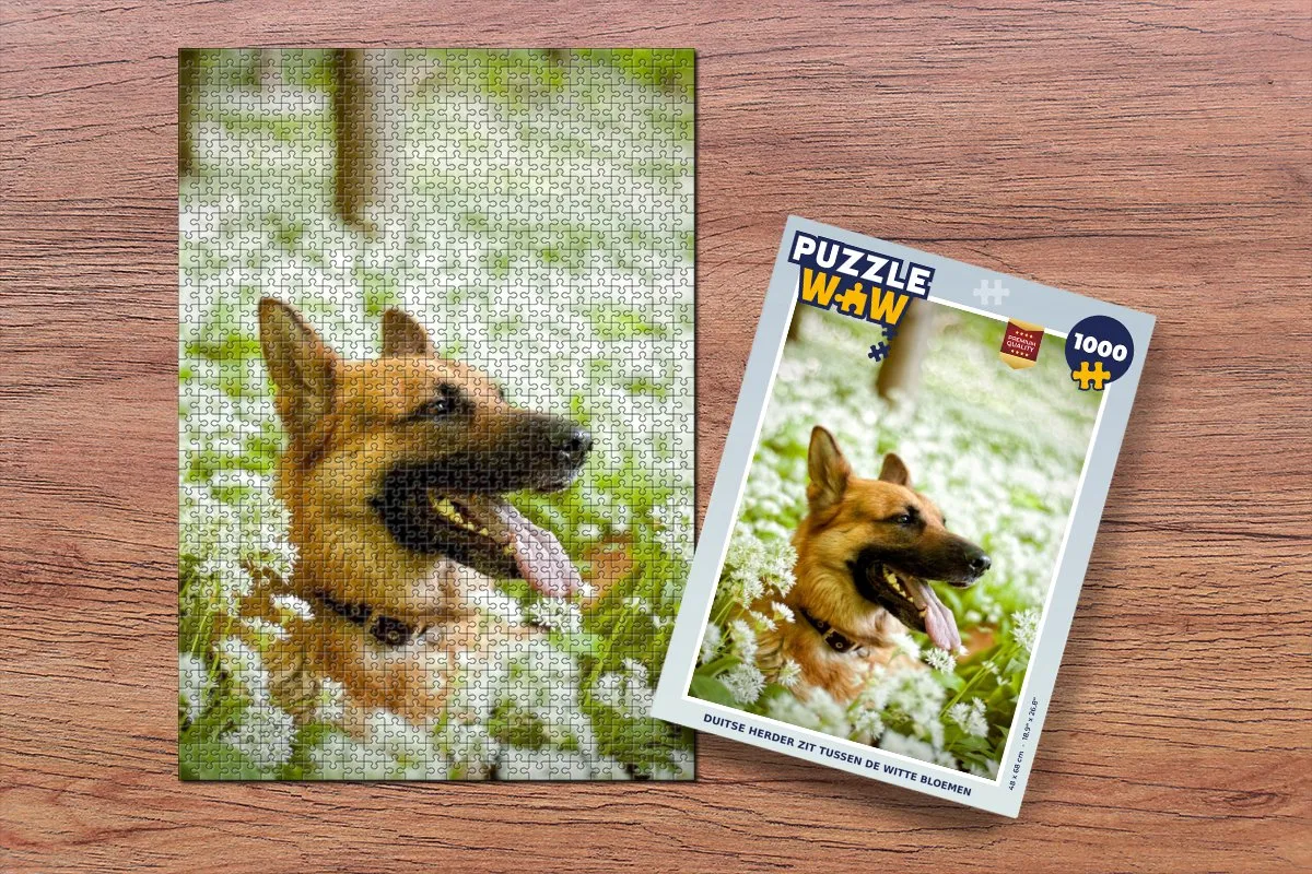 PuzzleWow Duitse Herder Puzzel 1000 Stuks - Multicolor