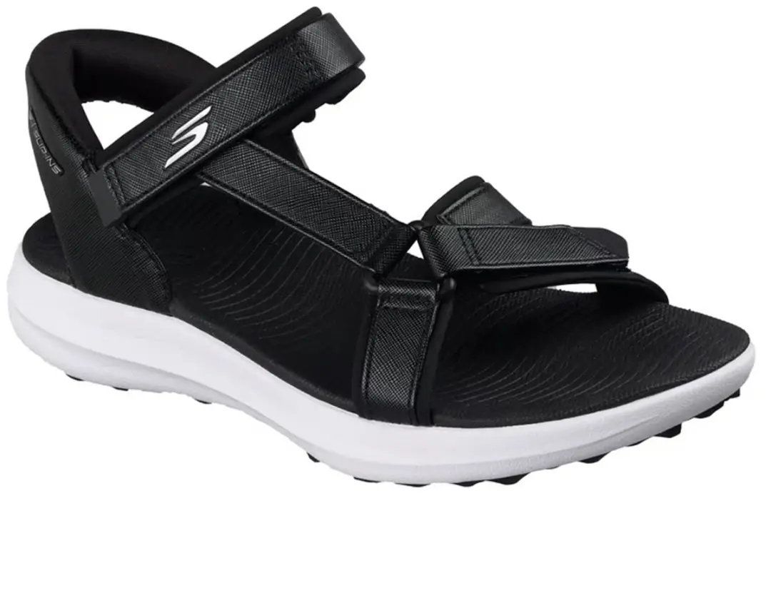SKECHERS SLIP-INS GOLF SANDAL 123160-BKW, 123160-BKW, Female, Multicolor
