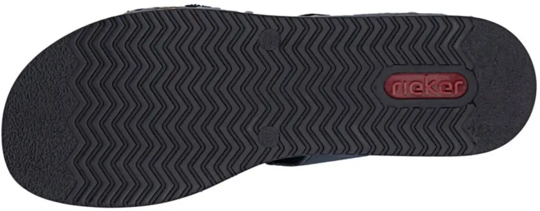 Rieker Dames Slides 62986-14 - Maat 42 - Donkerblauw - afbeelding 6 van 6