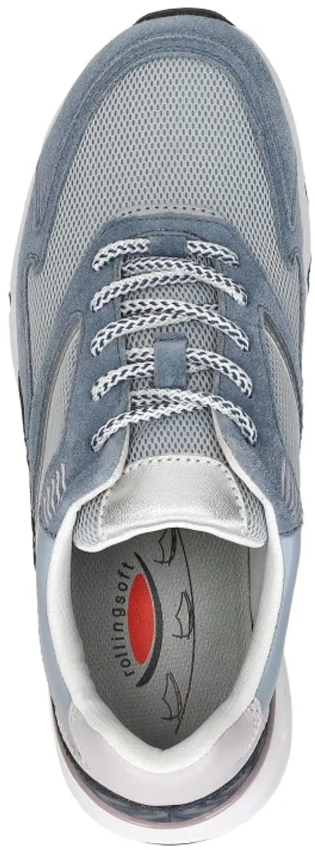 Gabor Rollingsoft Sneakers Laag - Lichtblauw - Maat 41 - afbeelding 5 van 6