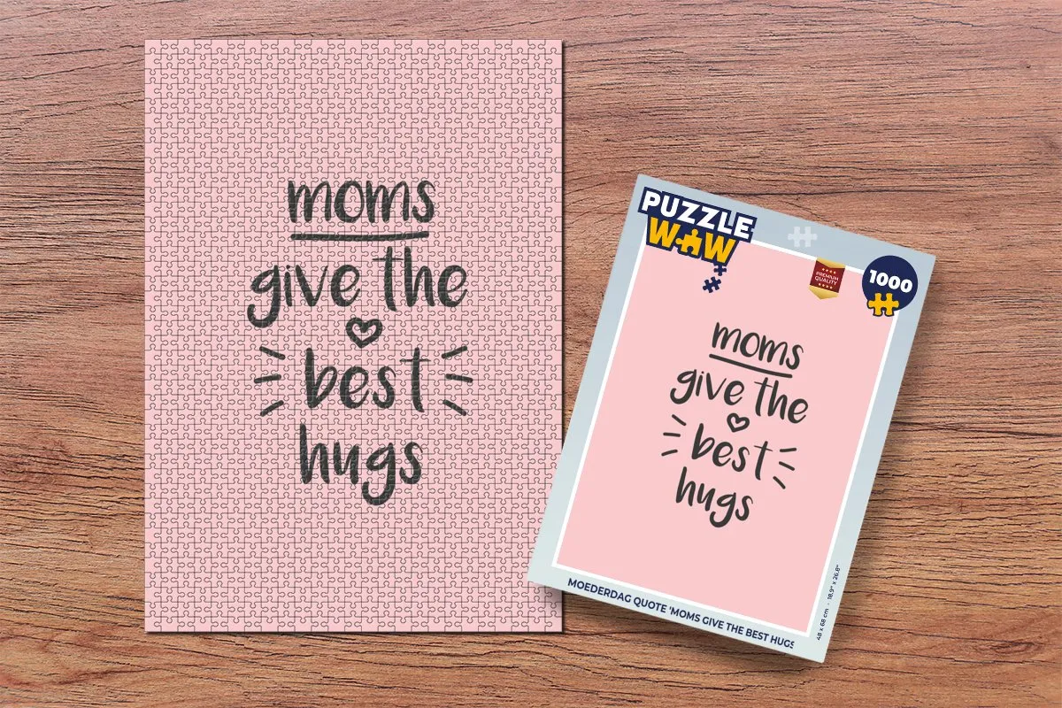 PuzzleWow Spreuken Mama Legpuzzel 1000 Stuks - Multicolor