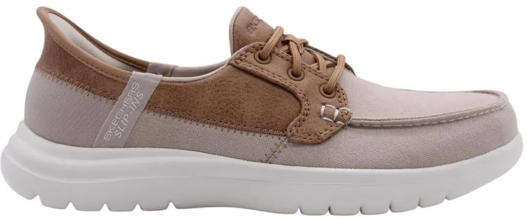 Skechers Slip-Ins On-The-Go Flex Palmilla - Vrouwen Schoenen 37 - Beige