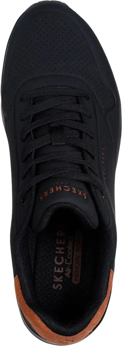 Skechers Uno Suited On Air Heren Sneakers - Zwart