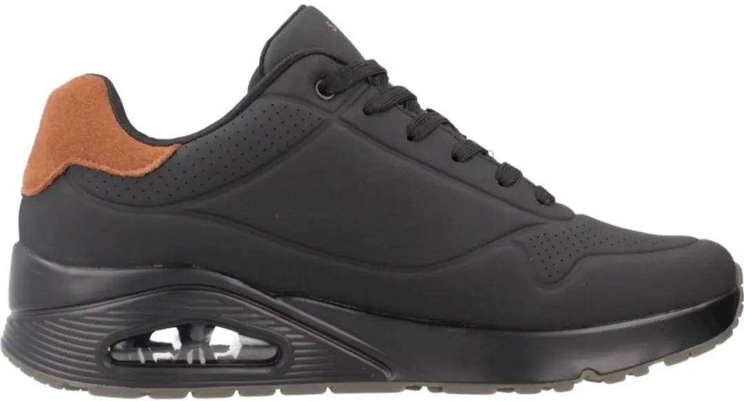 Skechers Uno Suited On Air Heren Sneakers - Zwart