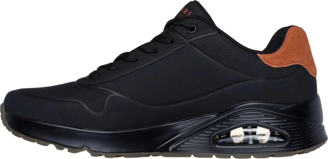 Skechers Uno Suited On Air Heren Sneakers - Zwart