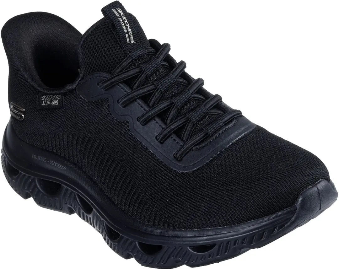 Skechers Dames Slip-ins BOBS Sport Arc Waves Sneakers 117629 BBK Black