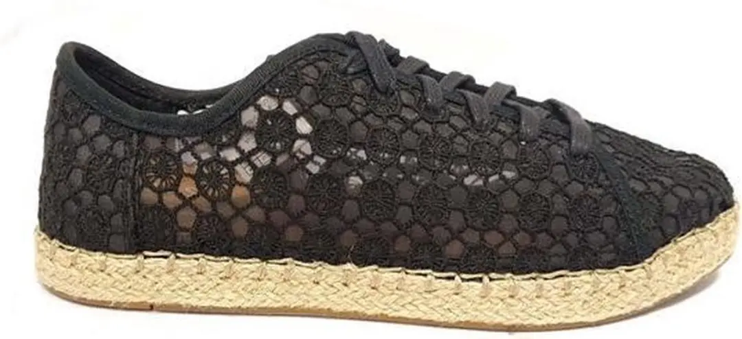 Toms Lena Dames Veterschoen 10011830 Black Mosaic Mesh Maat 41