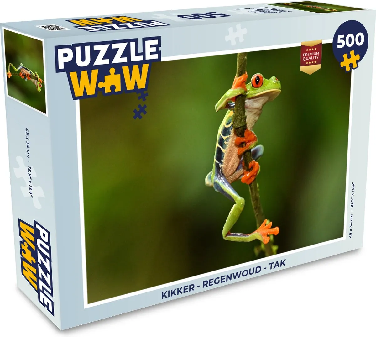 PuzzleWow Regenwoud Tak Legpuzzel 500 Stuks - Multicolor