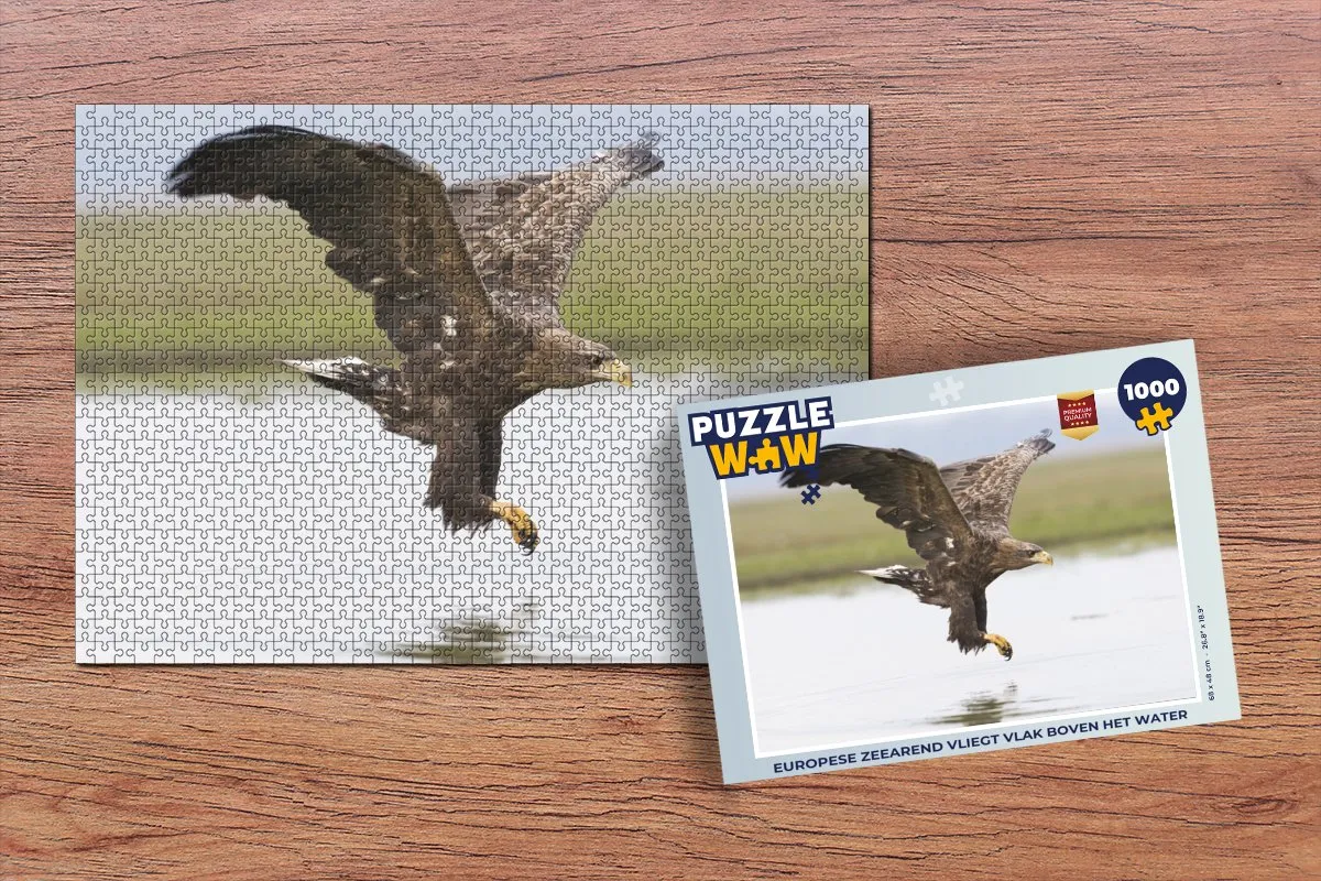 PuzzleWow Legpuzzel Europese Zeearend 1000 Stuks - Multicolor