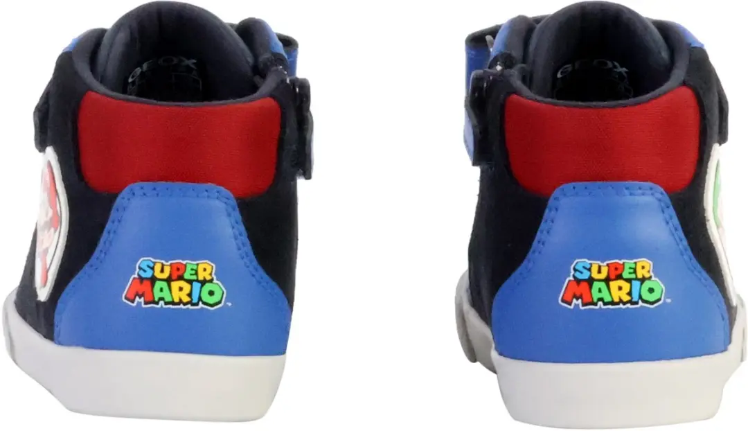 GEOX Kilwi Suede Synth Lea Hoge Leren Sneakers - 22 - Blauw - afbeelding 6 van 6