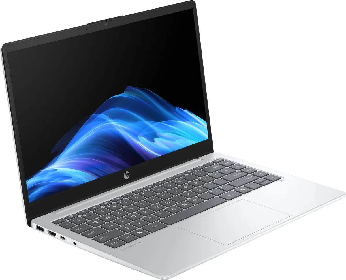 HP OmniBook 3 NGAI 14-ha0851nd Laptop - 14" Full HD - Ryzen AI 5 - 16GB RAM - 512GB SSD - Zilver