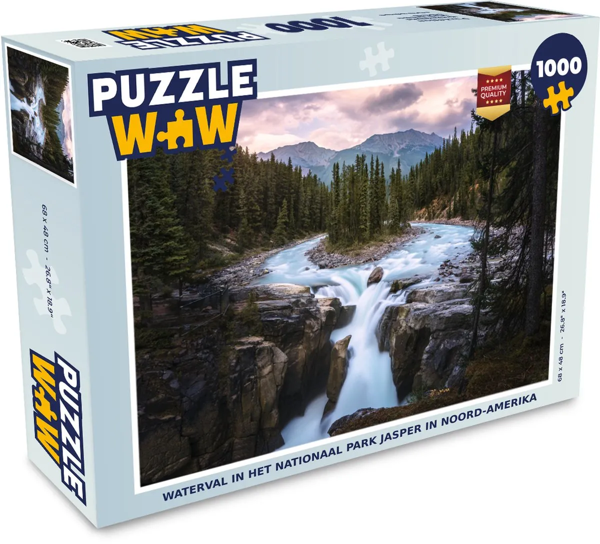 PuzzleWow Legpuzzel Jasper Nationaal Park 1000 Stuks - Multicolor